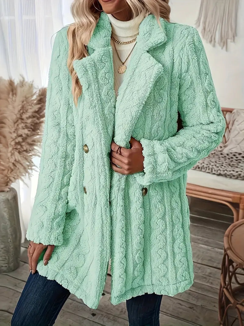 Layered Buttoned Coat