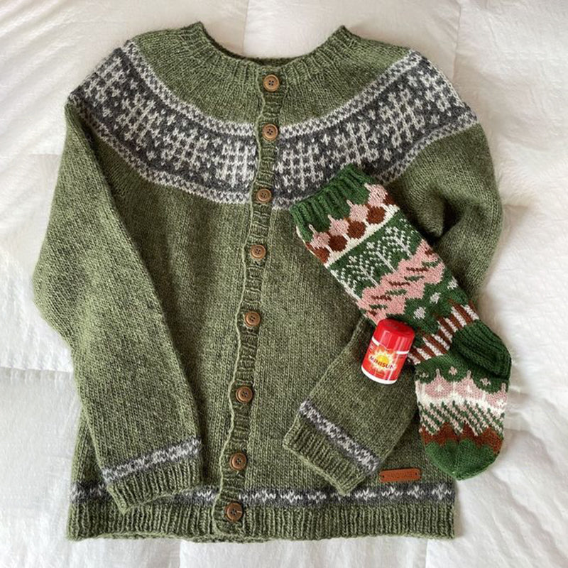 Casual Buttoned Sweater