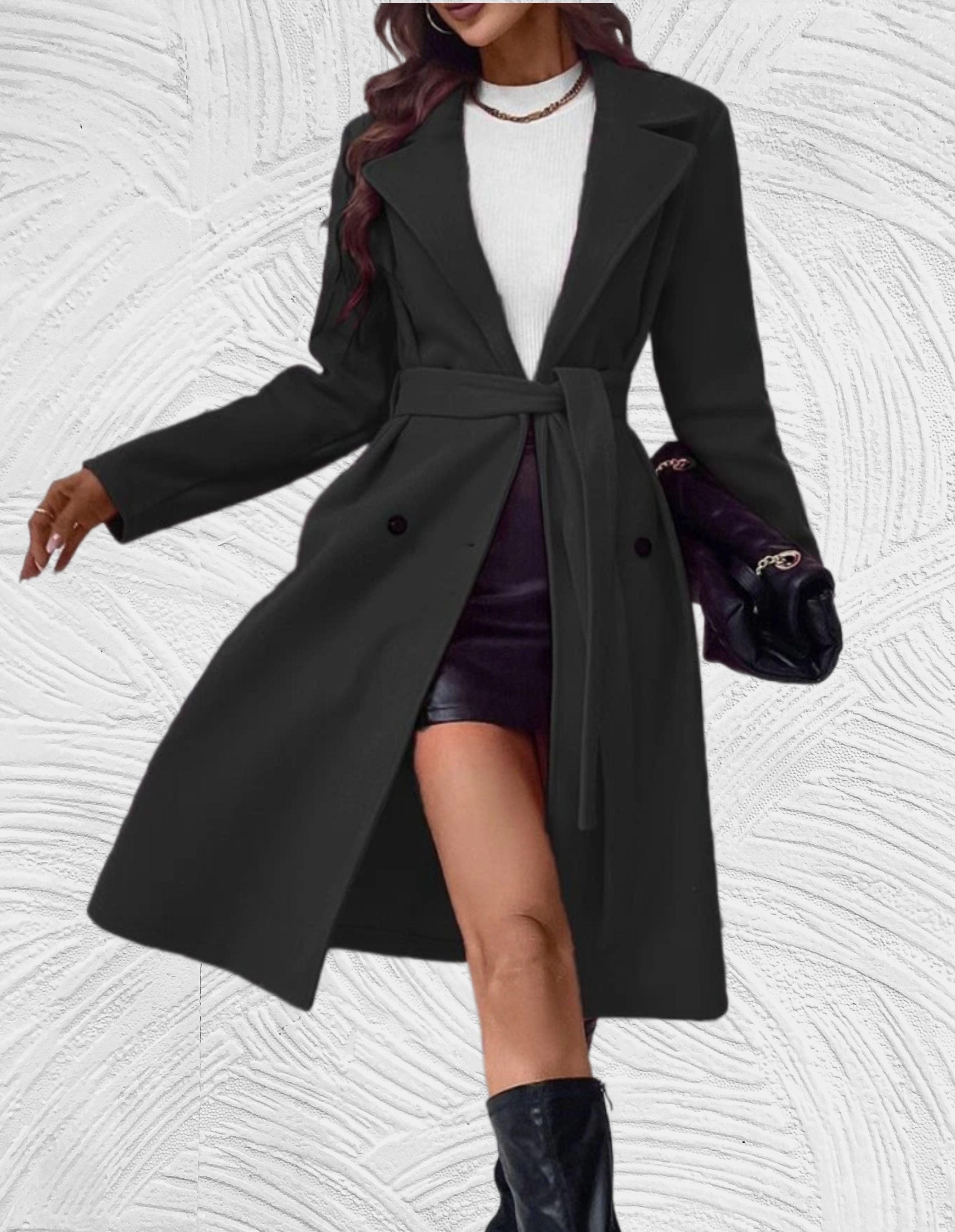 Warm Double-Breasted Coat