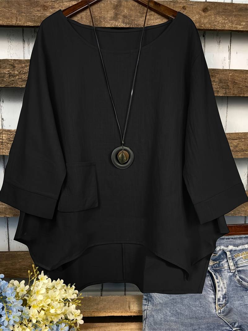 Everyday Puff-Sleeve Blouse