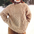 Textured Cropped Sweater