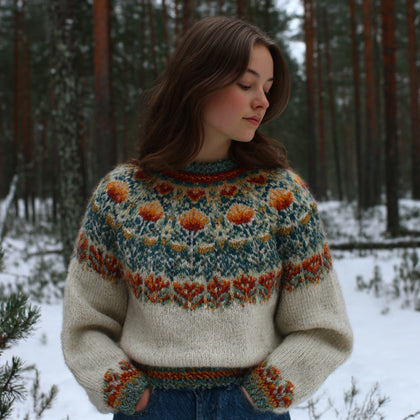Casual Cropped Sweater