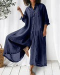 Breezy Long-Sleeve Jumpsuit