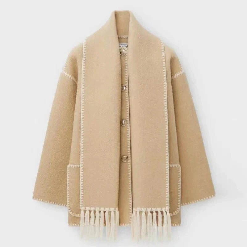 Relaxed Double-Breasted Coat