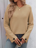 Everyday Buttoned Sweater