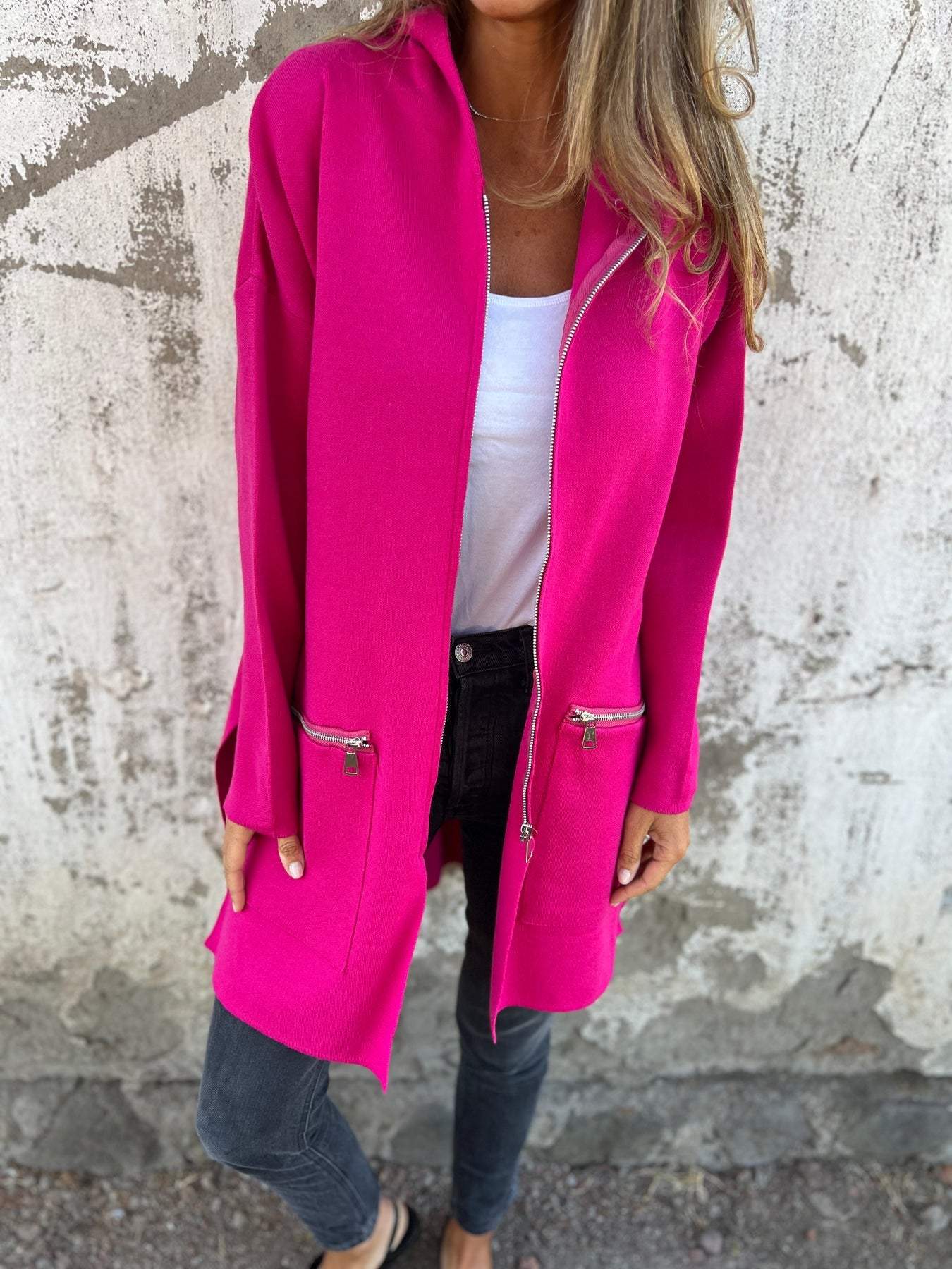 Layered Buttoned Coat