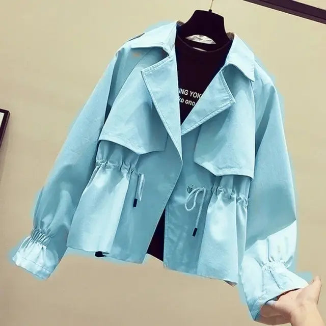 Layered Double-Breasted Coat