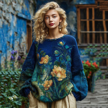 Textured Cable Sweater