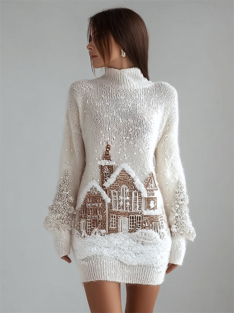 Textured Cropped Sweater