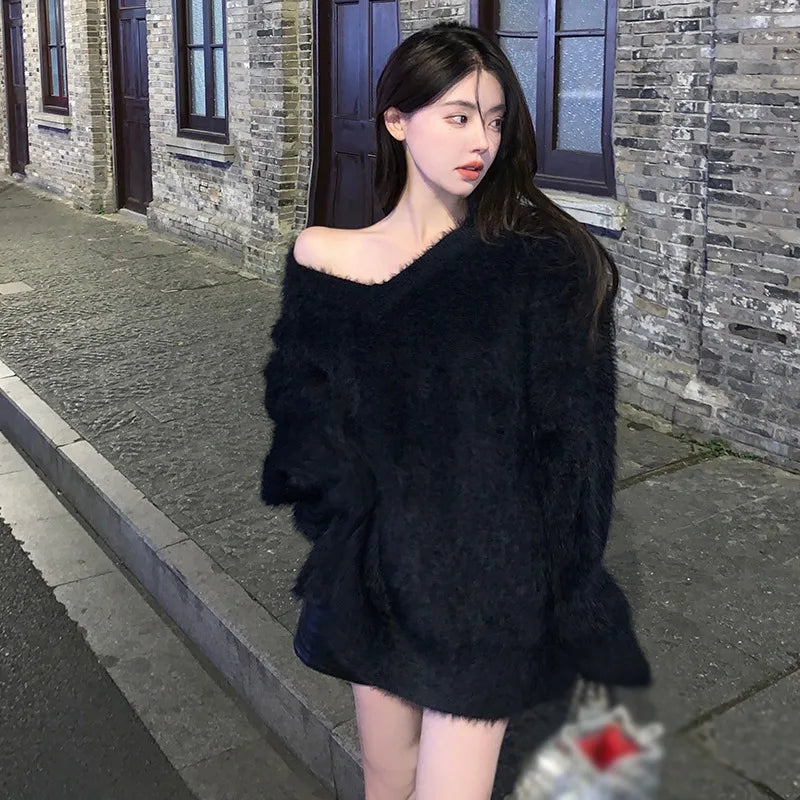 Textured Cropped Sweater