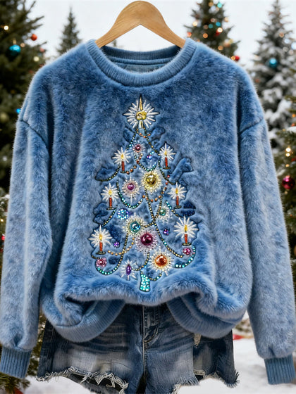 Textured Cropped Sweater