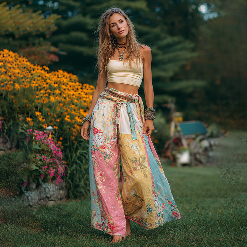 Natural Drawstring Pants