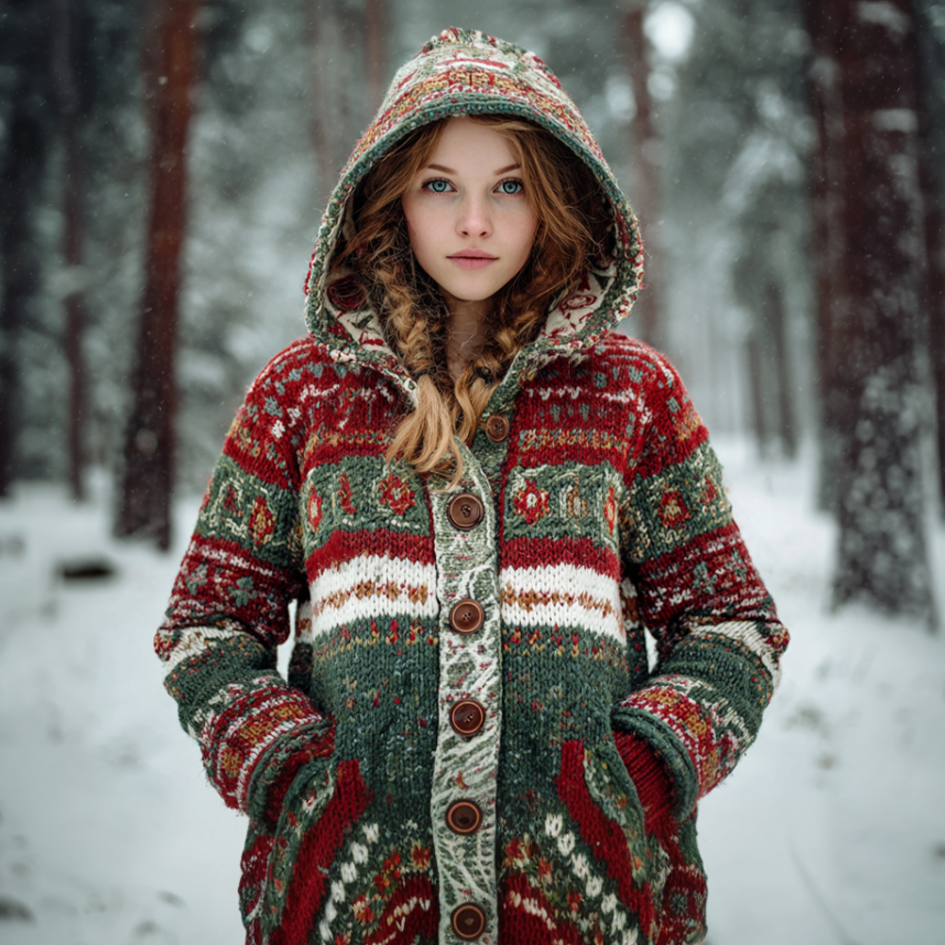Warm Buttoned Sweater