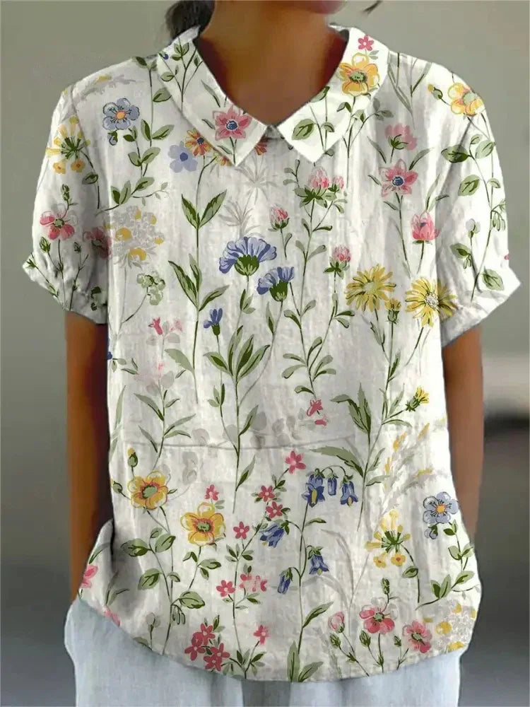 Pretty Buttoned Blouse