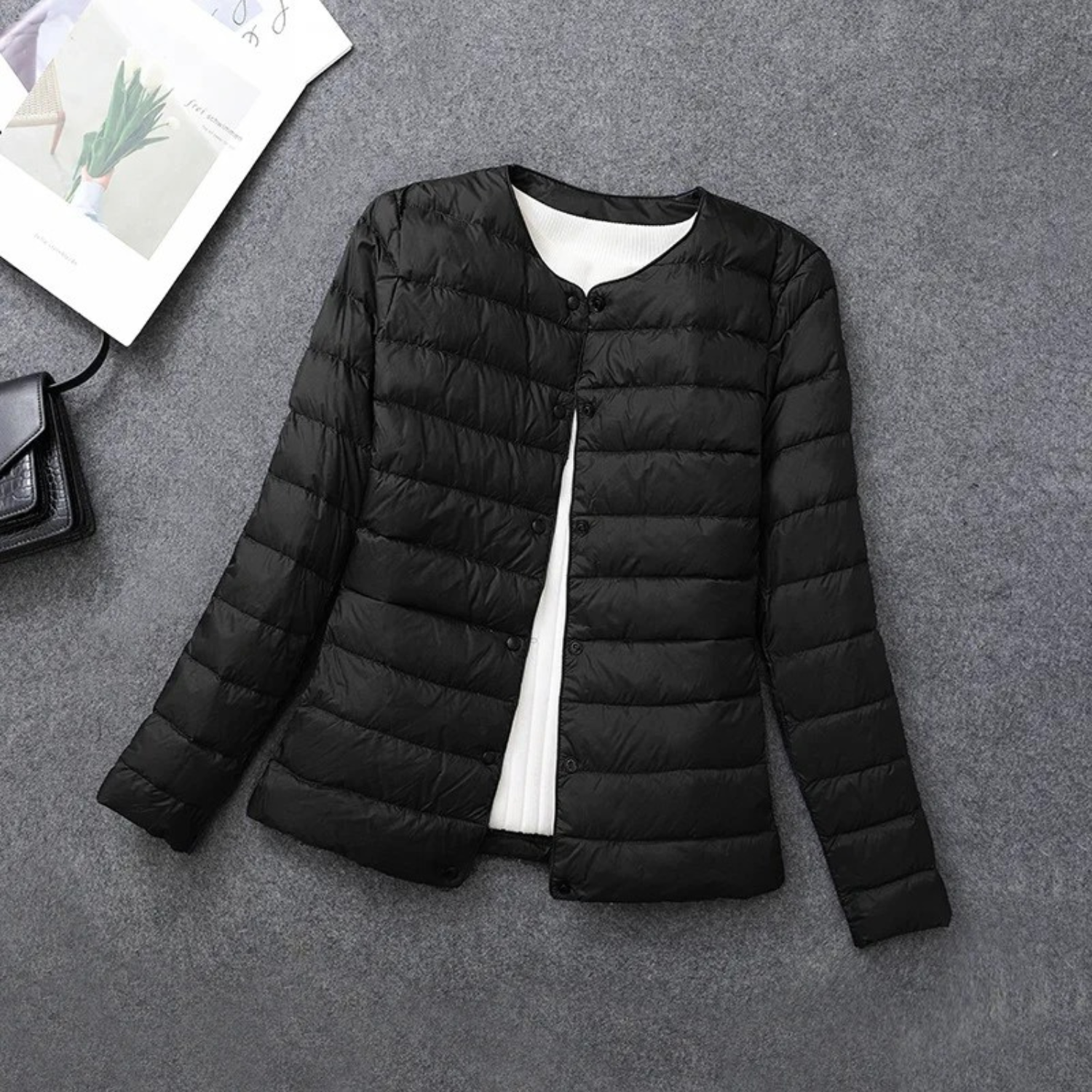 Layered Buttoned Coat