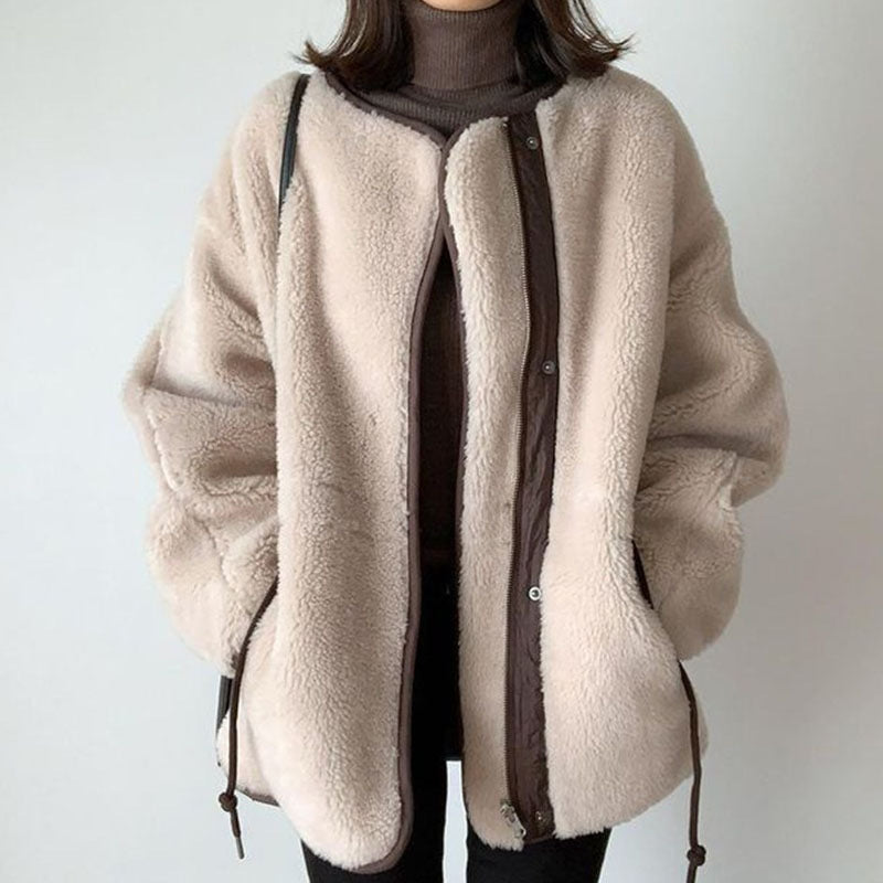 Relaxed Double-Breasted Coat
