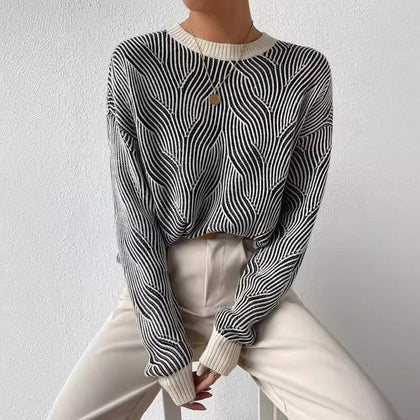 Textured Ribbed Sweater