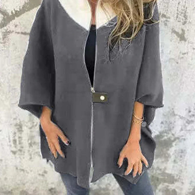 Layered Double-Breasted Coat