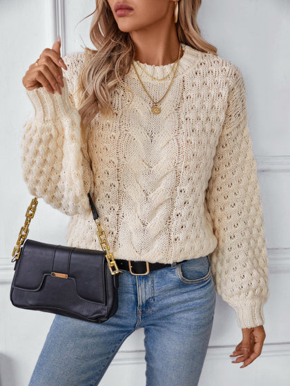 Textured Ribbed Sweater