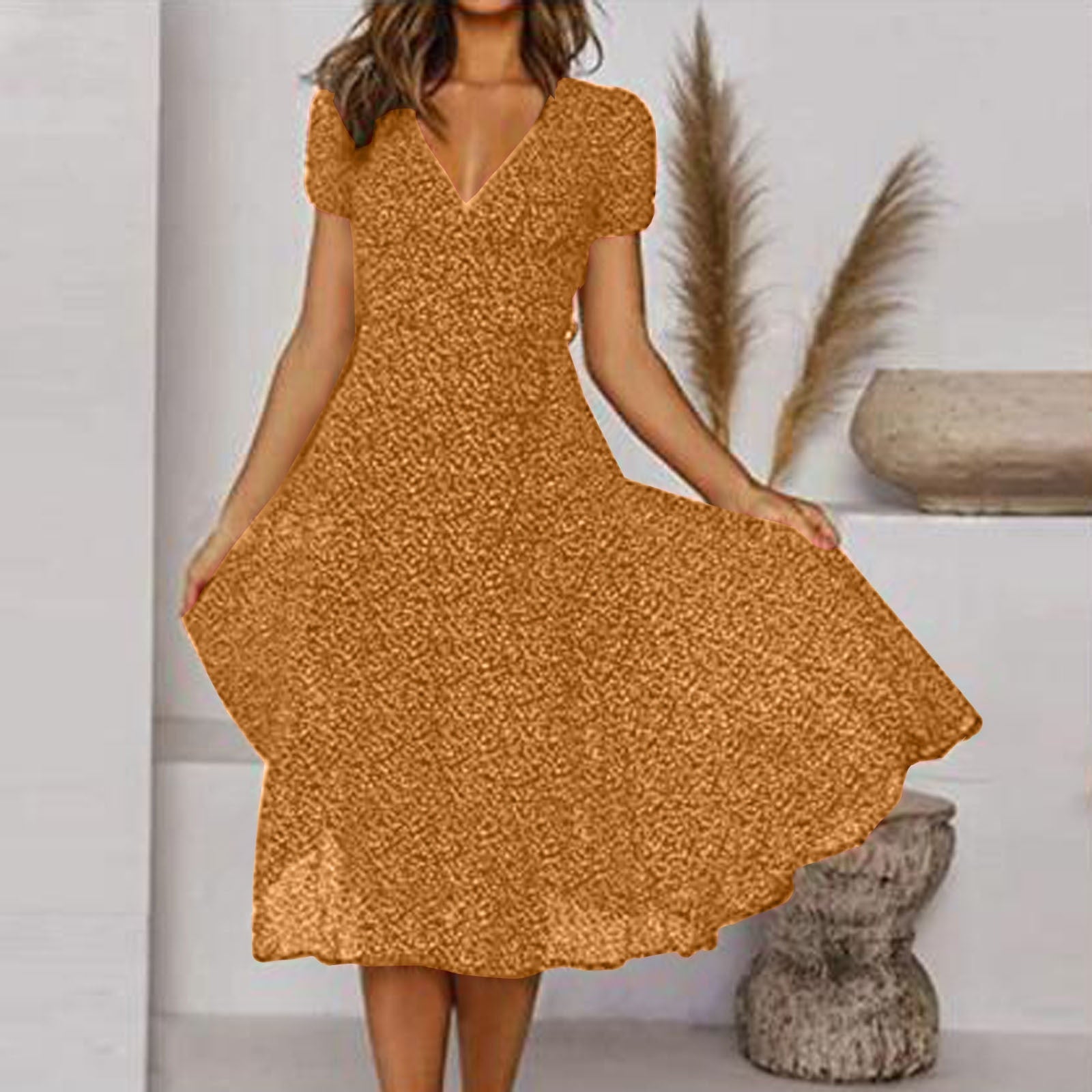 Sunday Puff-Sleeve Dress