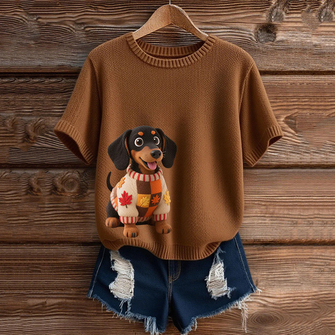 Textured Cropped Sweater