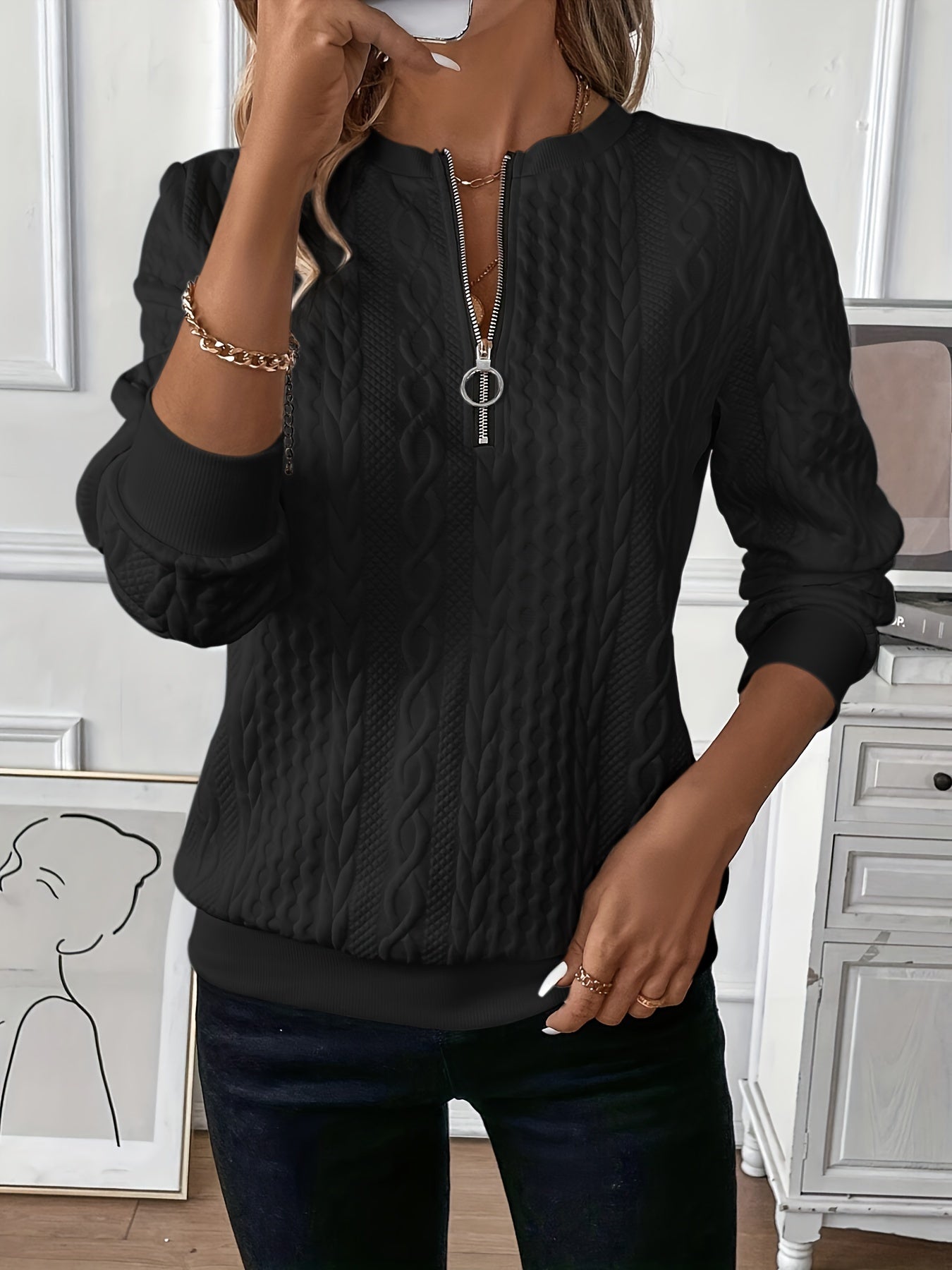 Relaxed Cropped Sweater