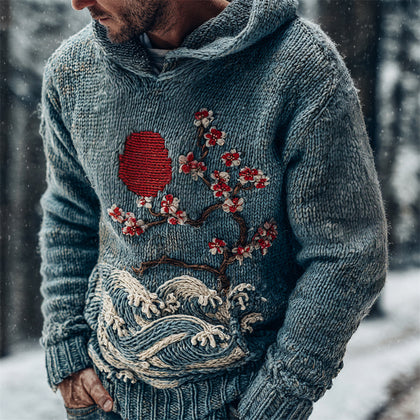 Textured Striped Sweater