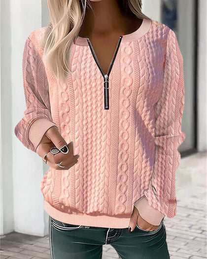 Textured Cable Sweater