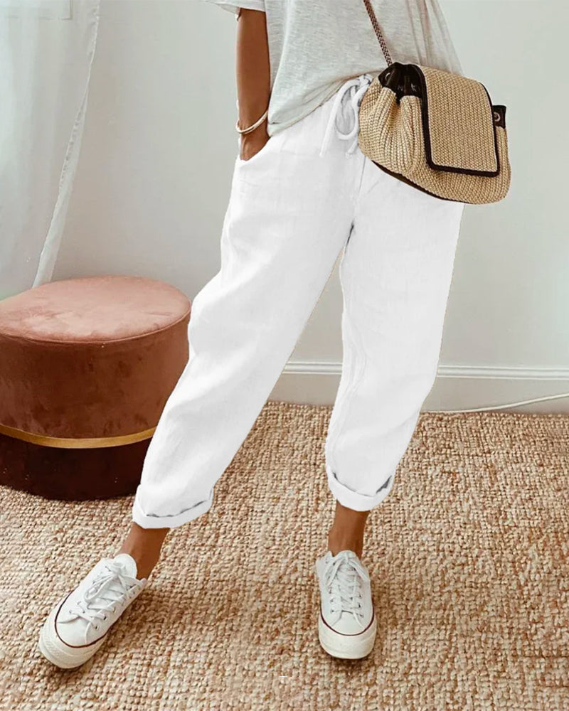 Travel Cropped Pants