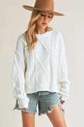 Casual Cropped Sweater