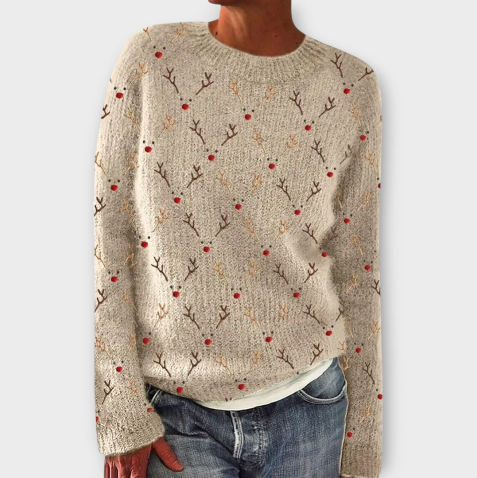 Textured Buttoned Sweater