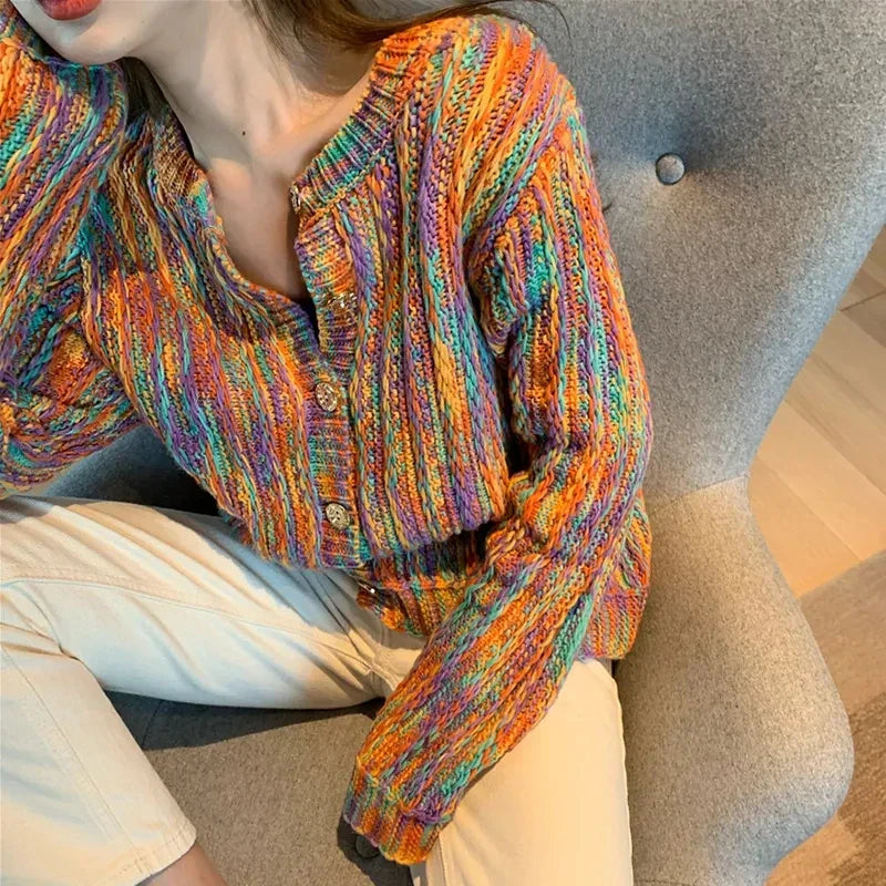 Textured Buttoned Sweater