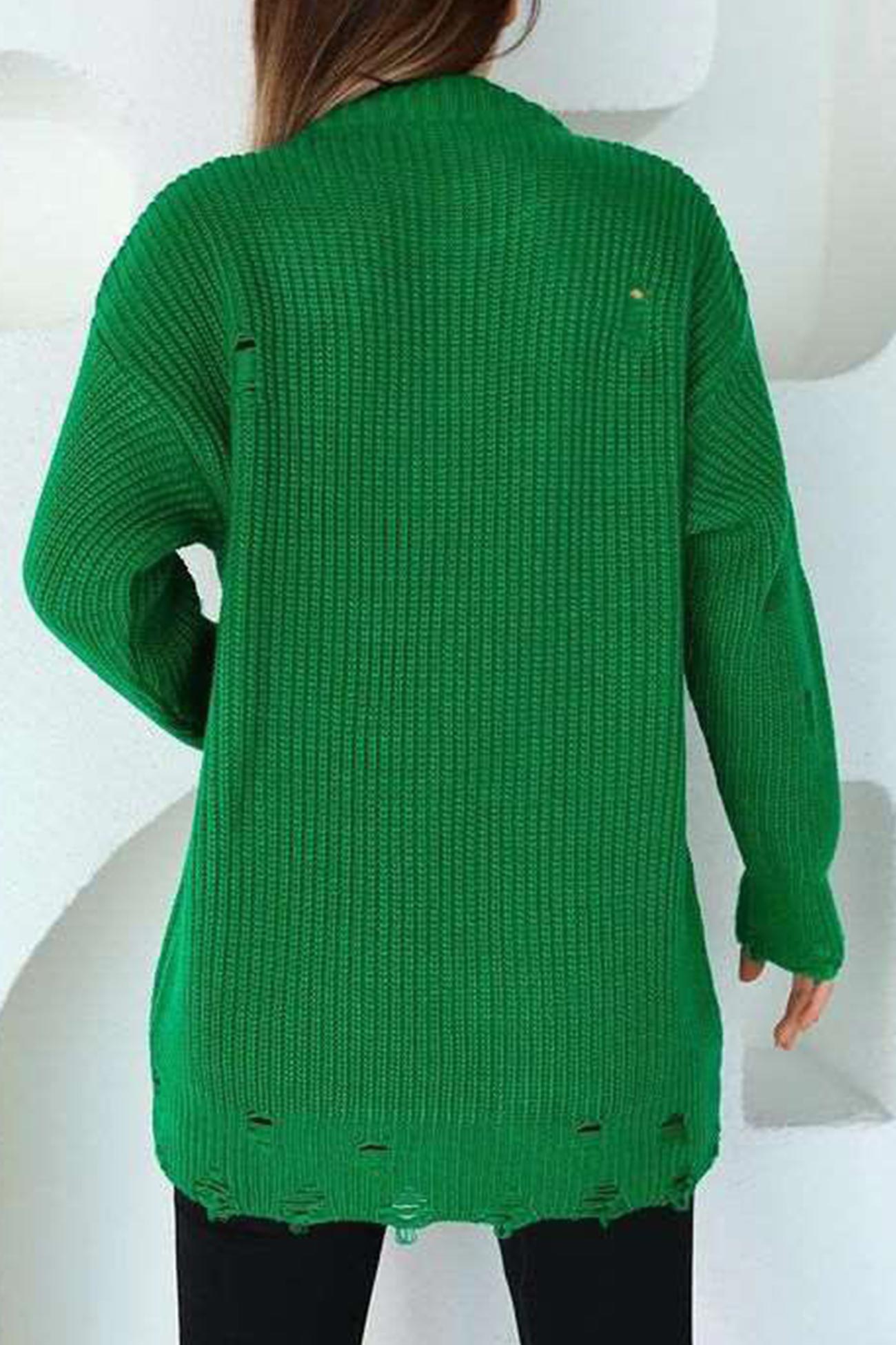 Textured V-Neck Sweater