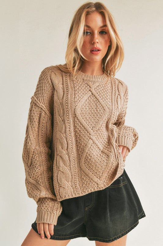 Casual Cropped Sweater