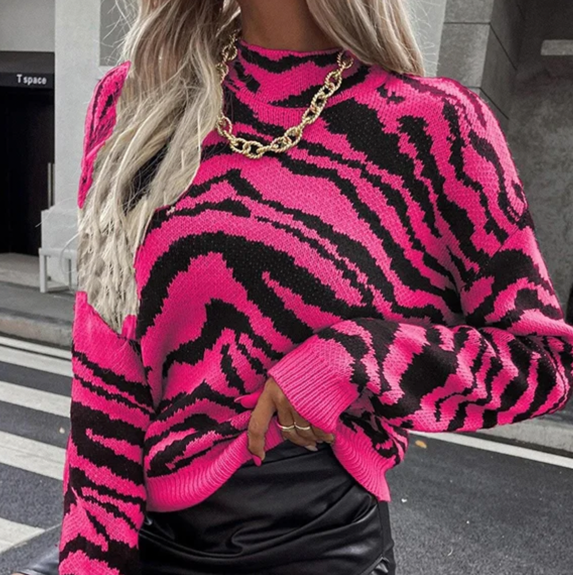 Casual Cropped Sweater