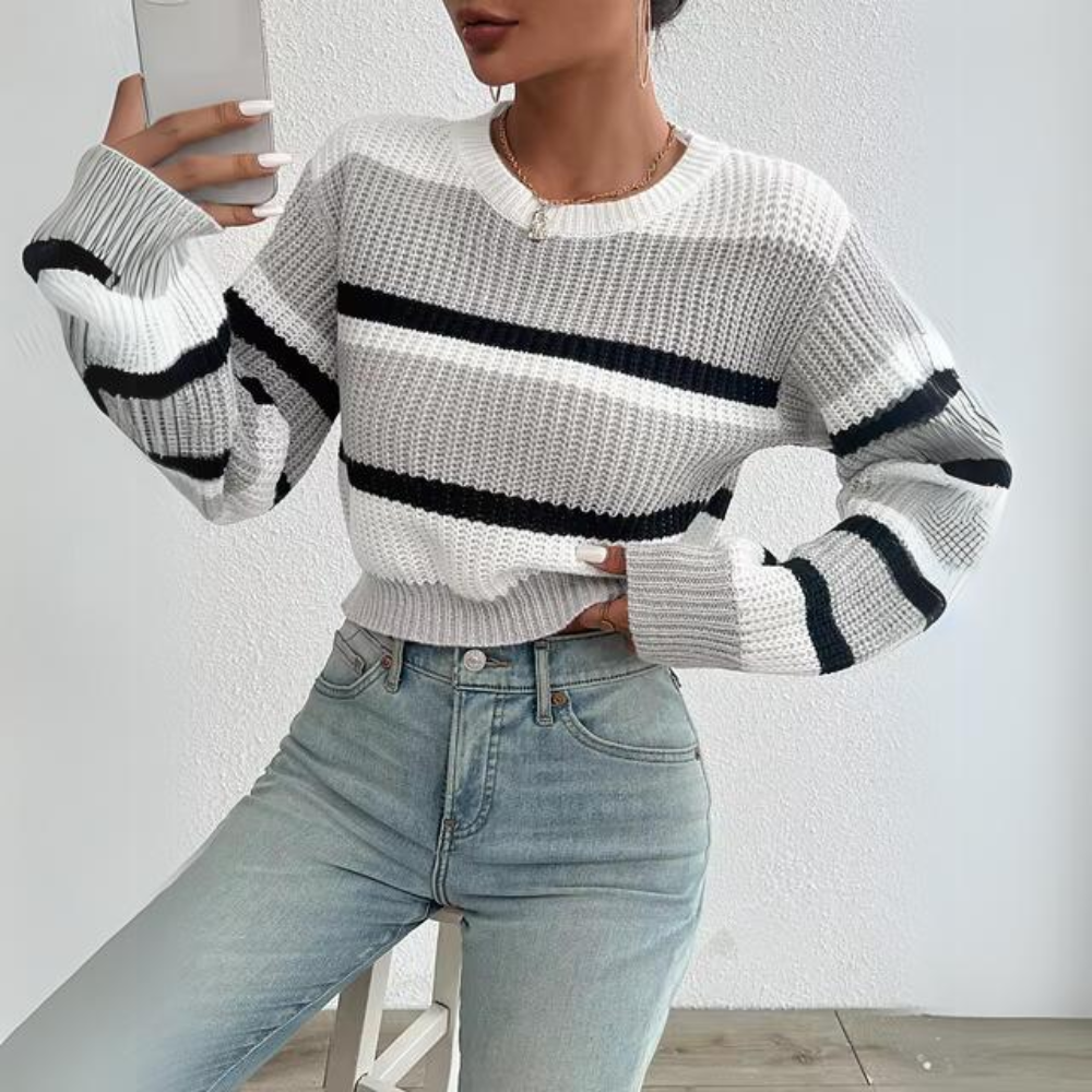 Textured Knit Sweater