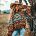 Textured V-Neck Sweater