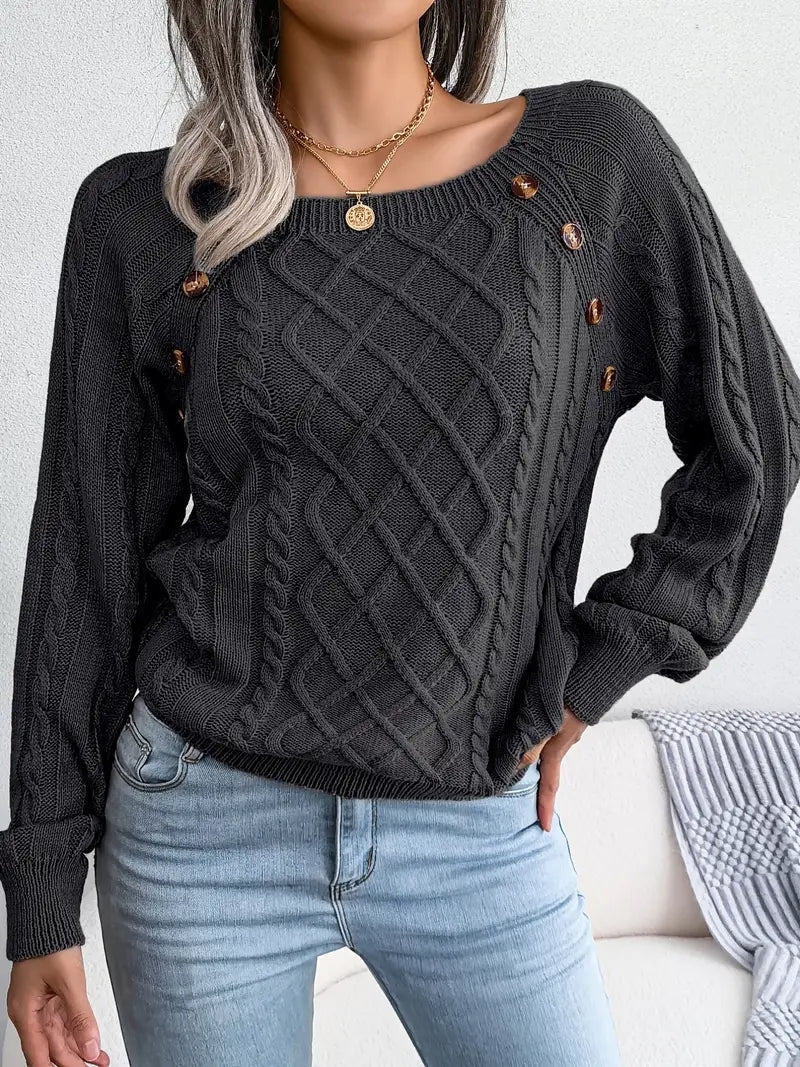 Classic Buttoned Sweater