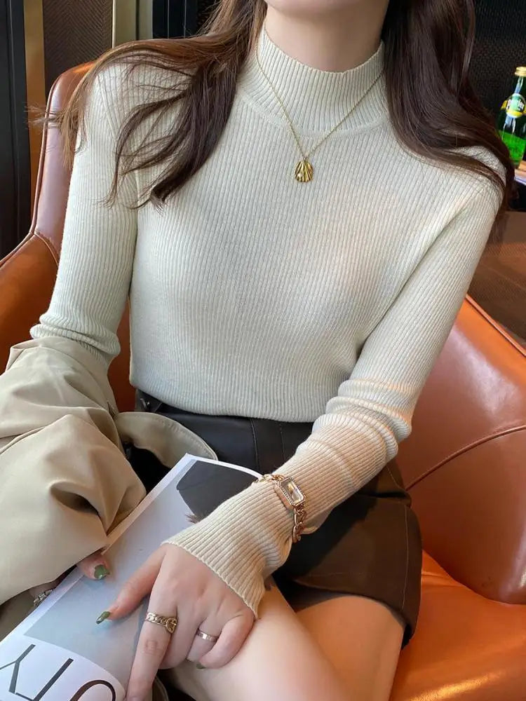 Casual Cropped Sweater