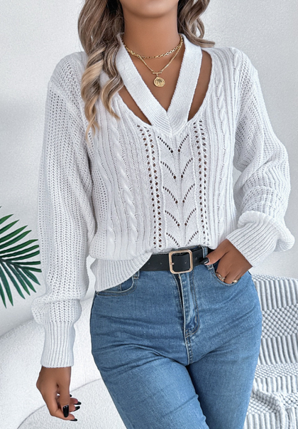 Easy Buttoned Sweater