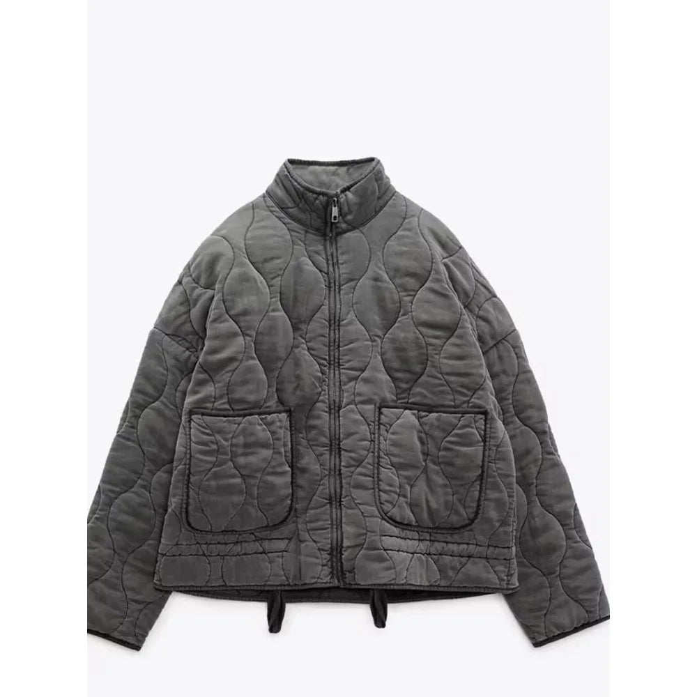 Relaxed Double-Breasted Coat