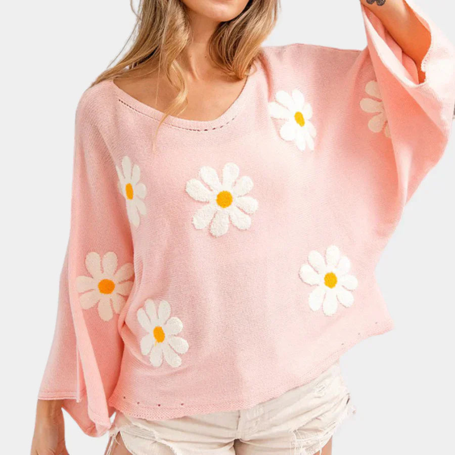 Relaxed Buttoned Sweater