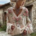 Textured V-Neck Sweater
