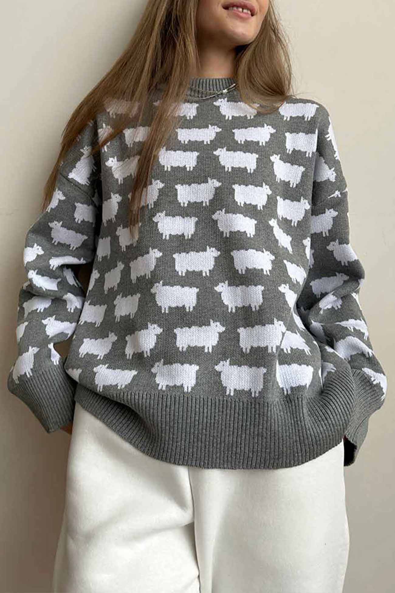 Relaxed Buttoned Sweater