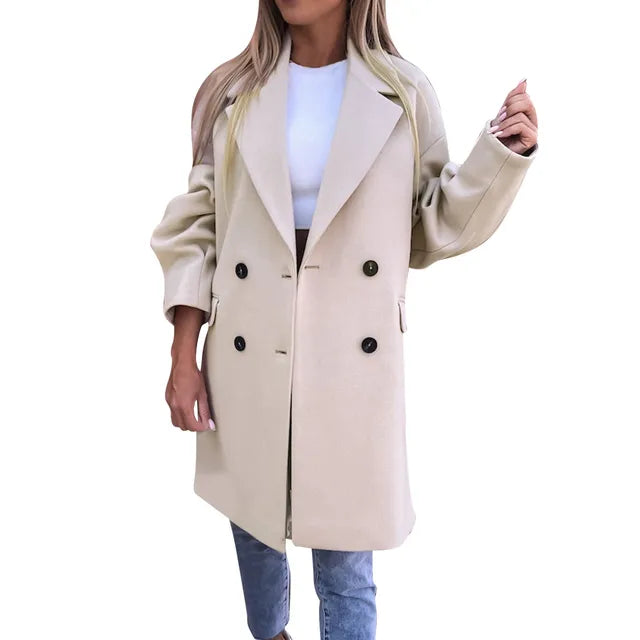 Layered Hooded Coat