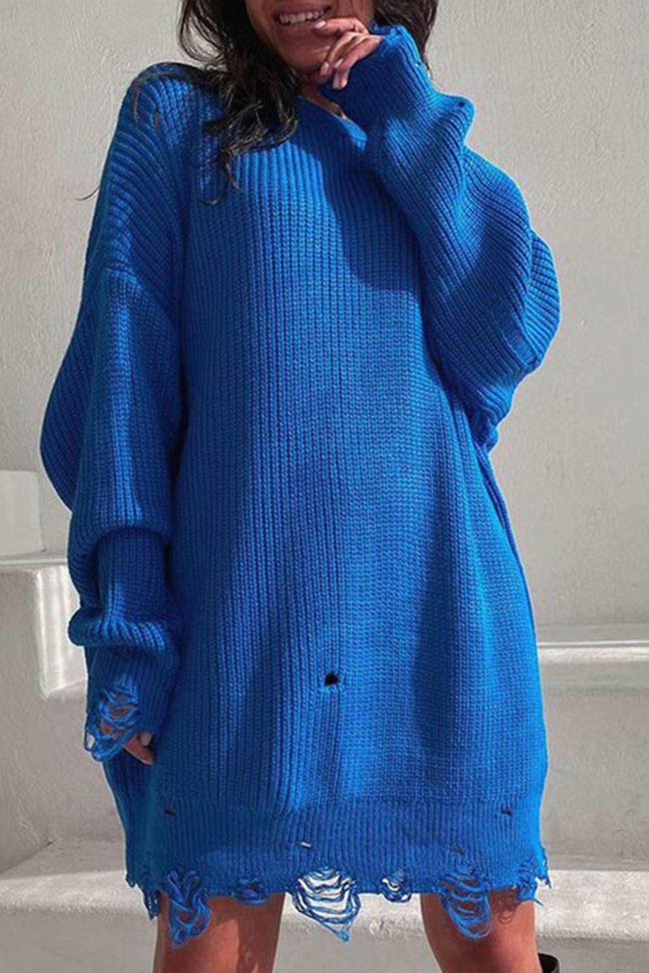 Textured V-Neck Sweater