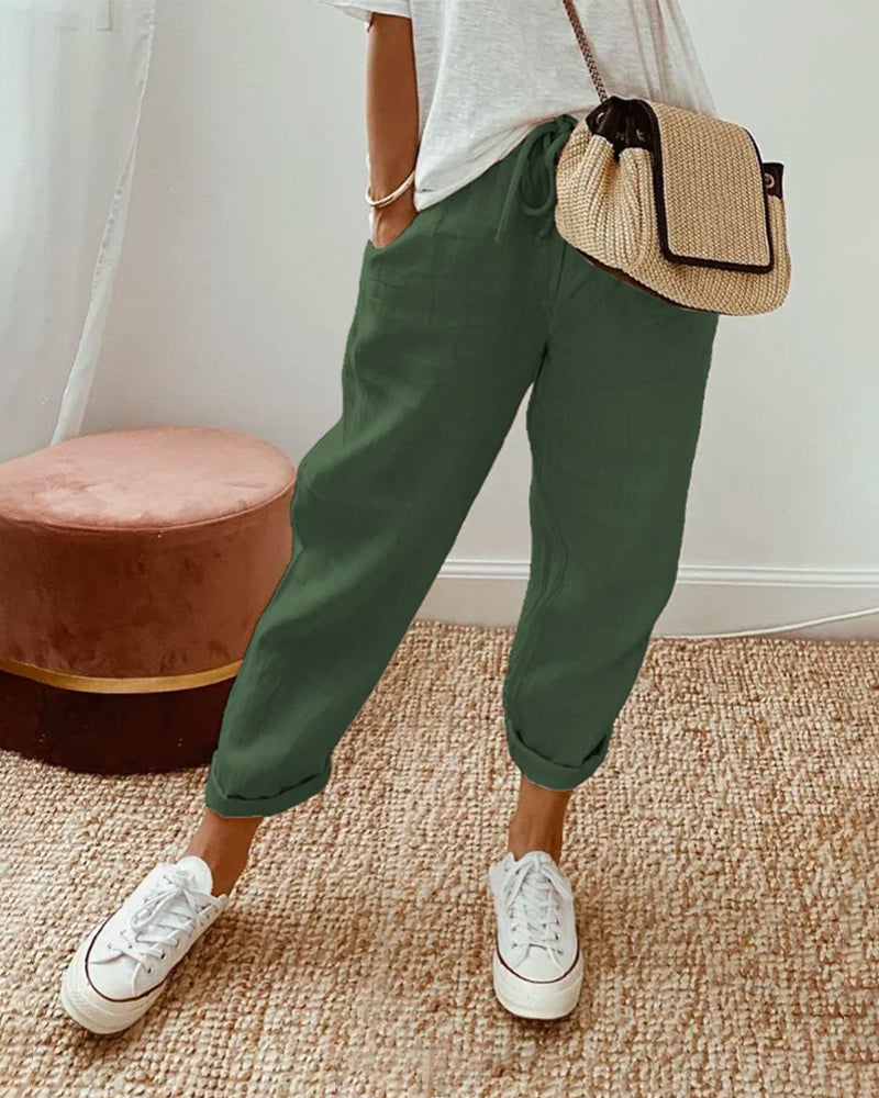 Travel Cropped Pants