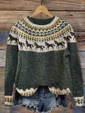 Textured Buttoned Sweater