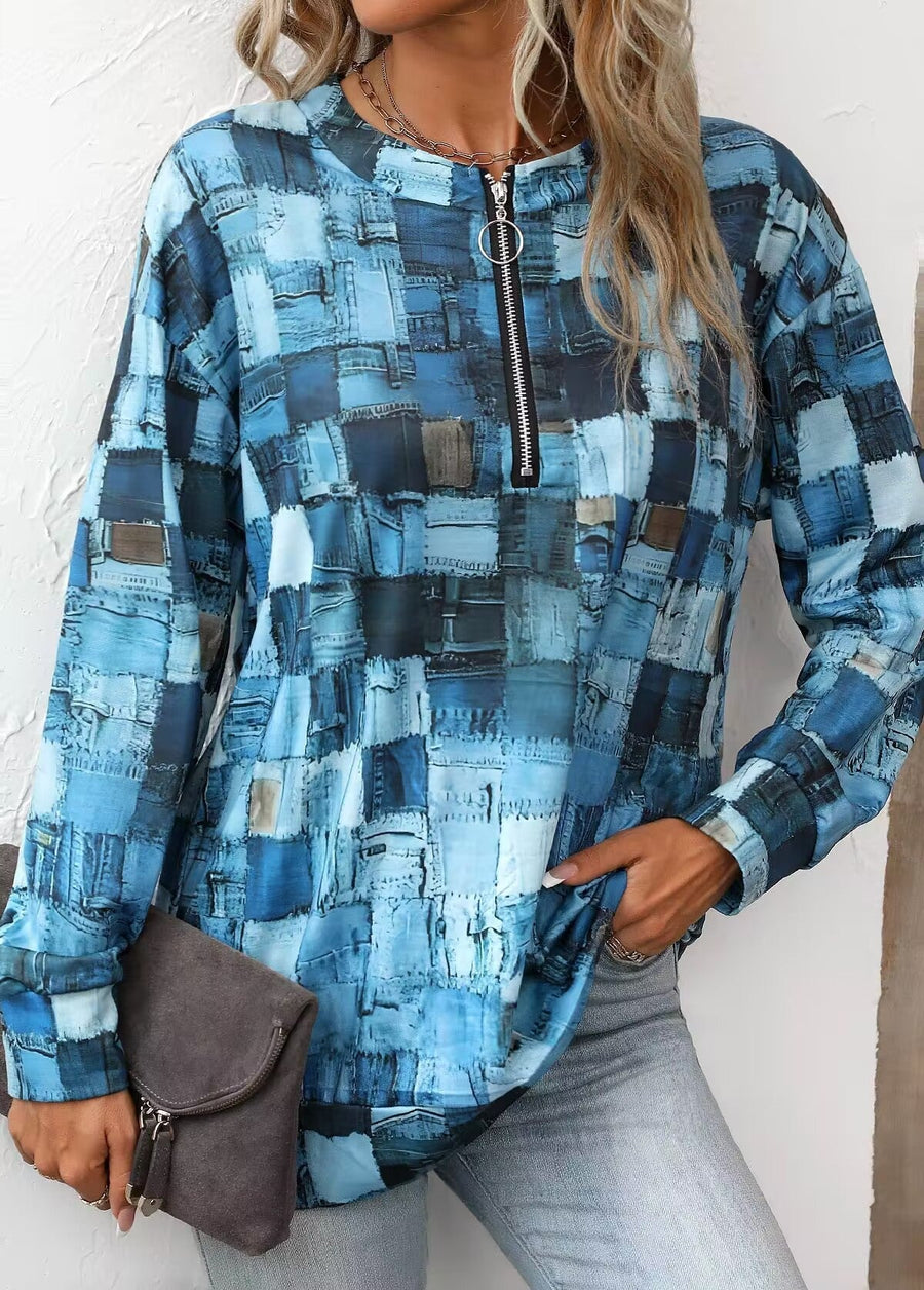 Textured Cropped Sweater