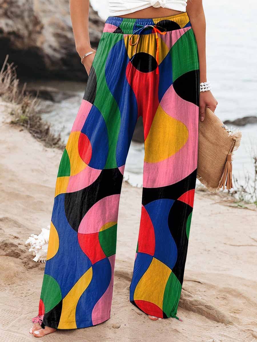 Casual Pleated Pants